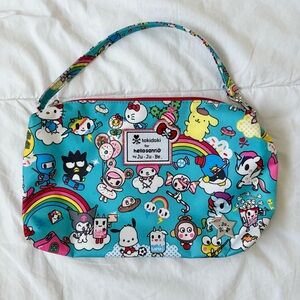 Discontinued Jujube Tokidoki x Hello Sanrio Be Quick Wristlet (Rainbow Dreams)
